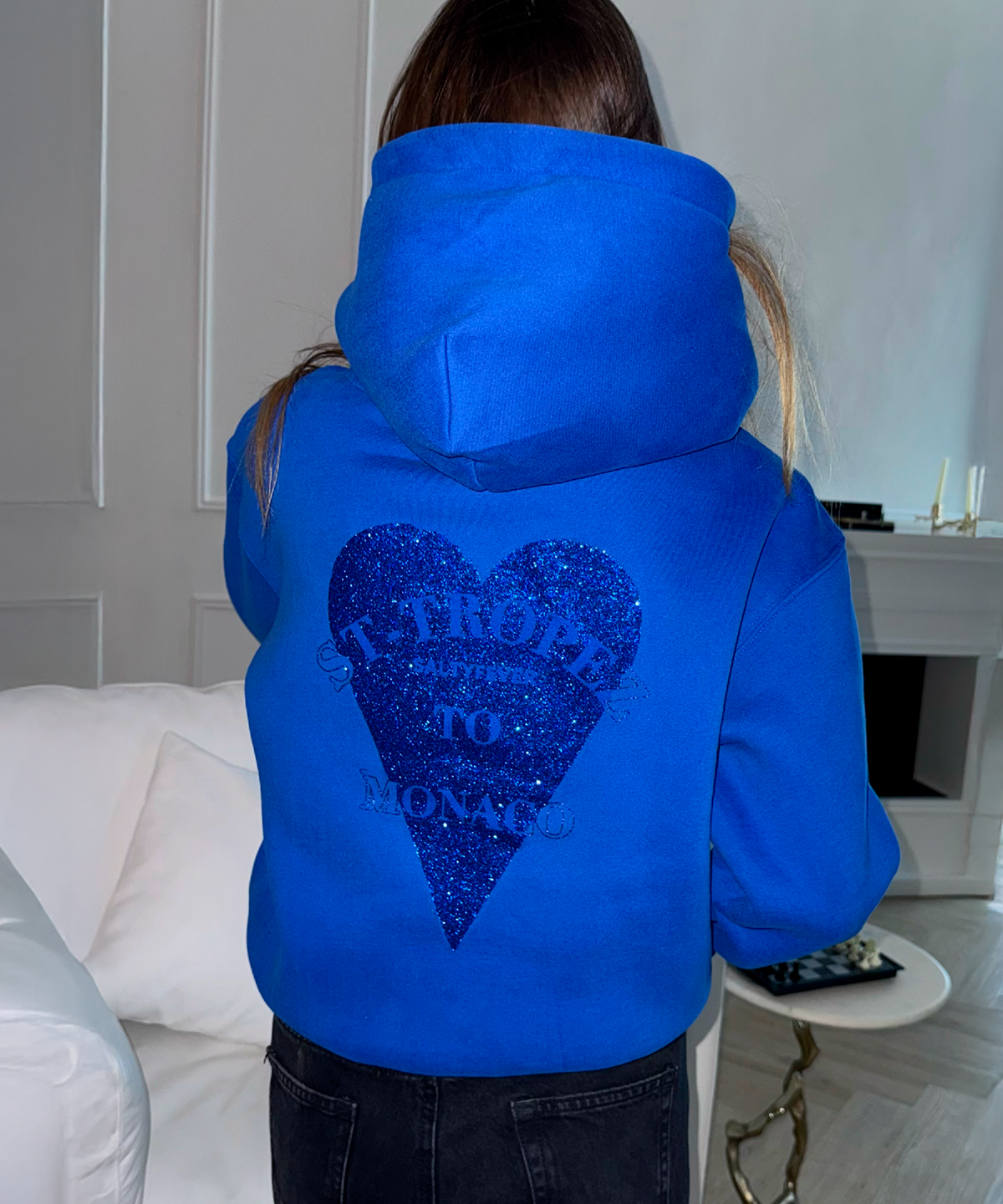 HOODIE BLEU ROYAL GLITTER