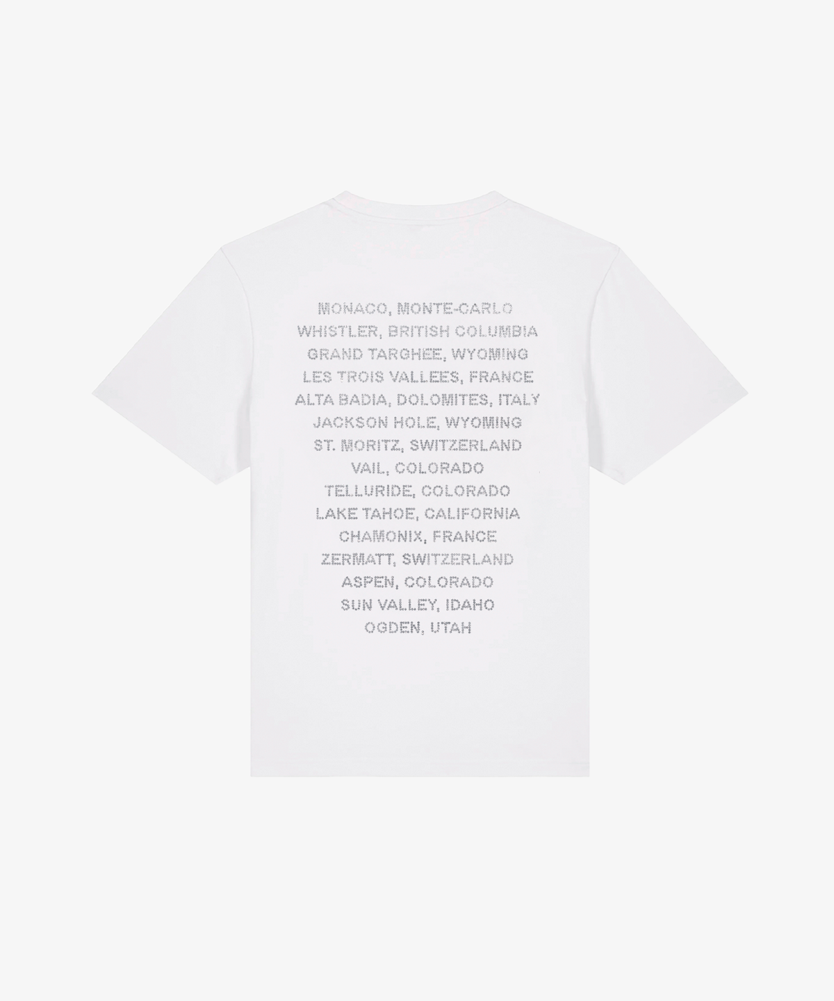 T-SHIRT ATELIER 16 WHITE STRASS SILVER