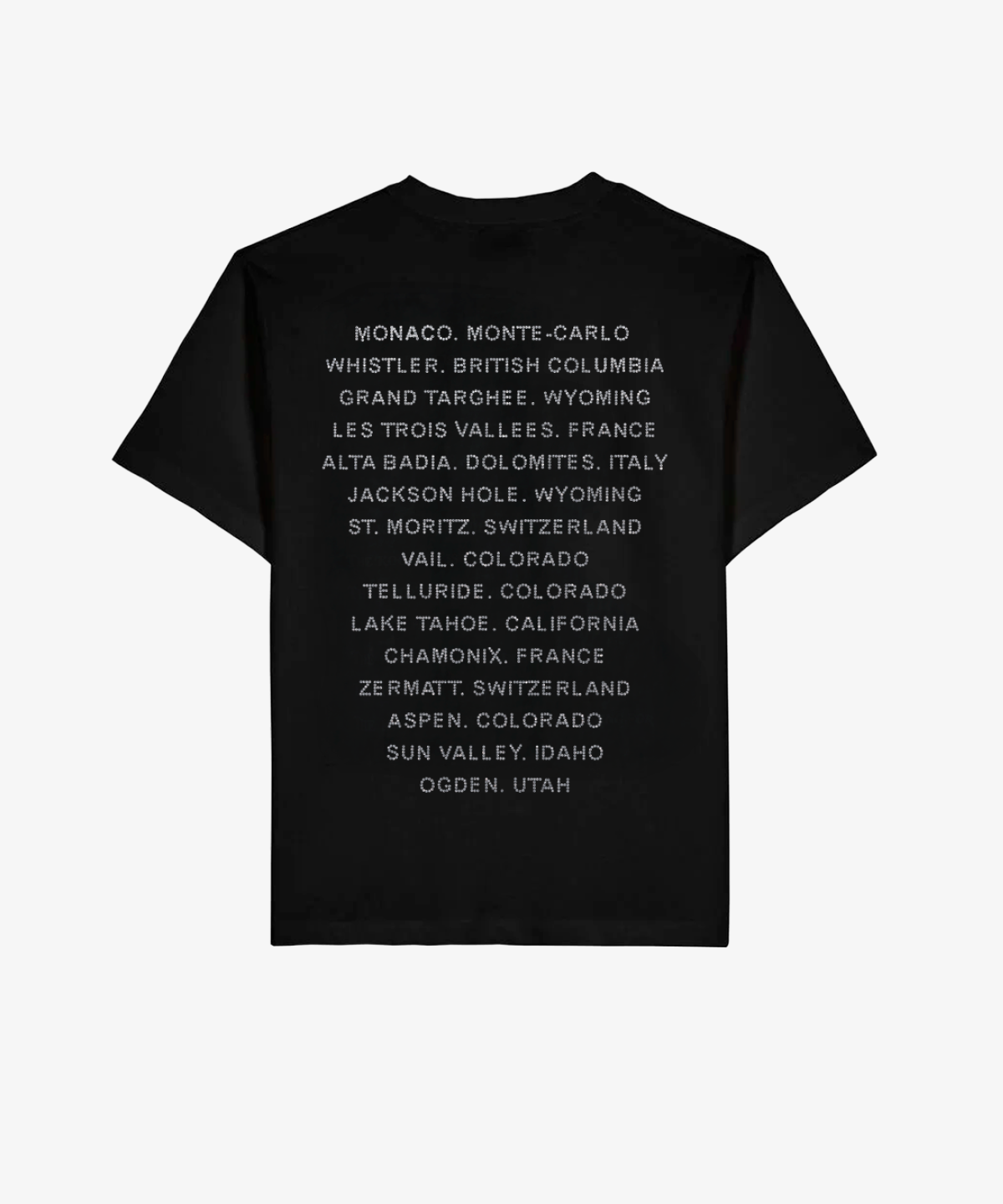 T-SHIRT ATELIER 16 BLACK STRASS SILVER