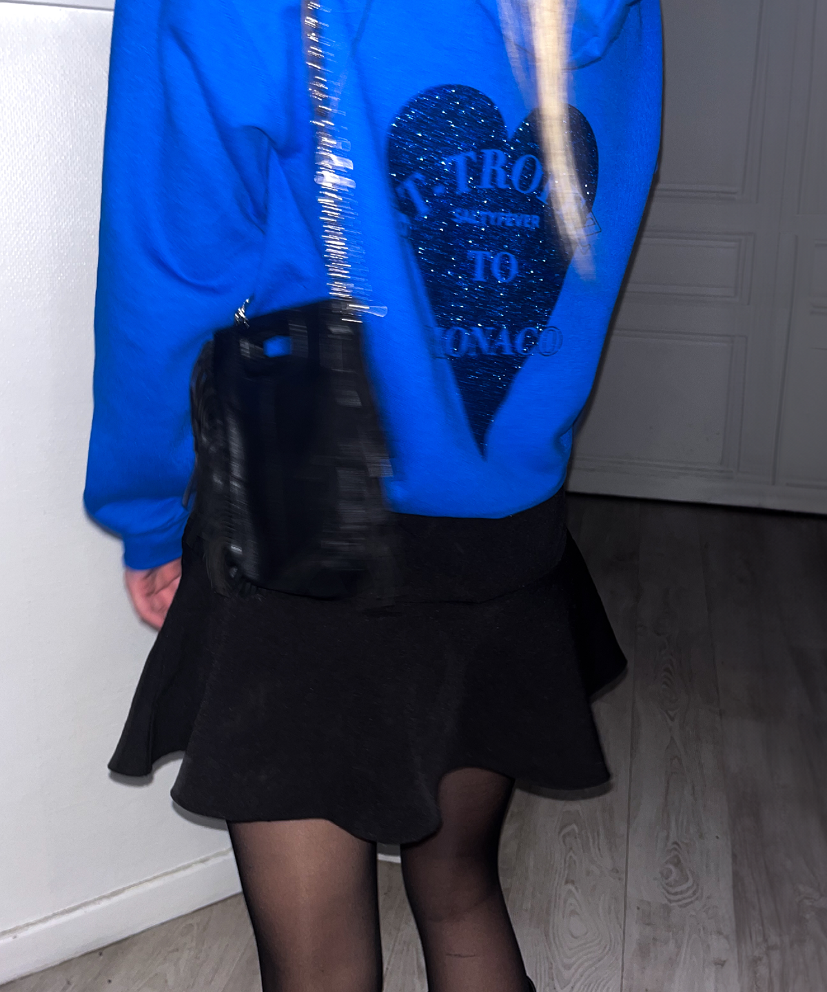 HOODIE BLEU ROYAL GLITTER