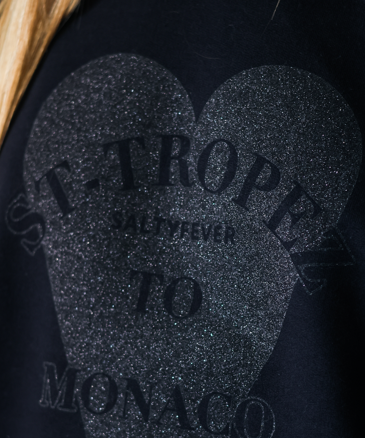 HOODIE GLITTER BLACK
