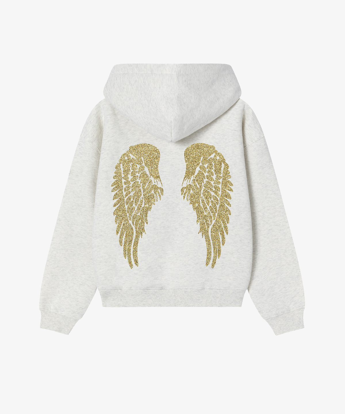 HOODIE ANGEL GLITTER GOLD